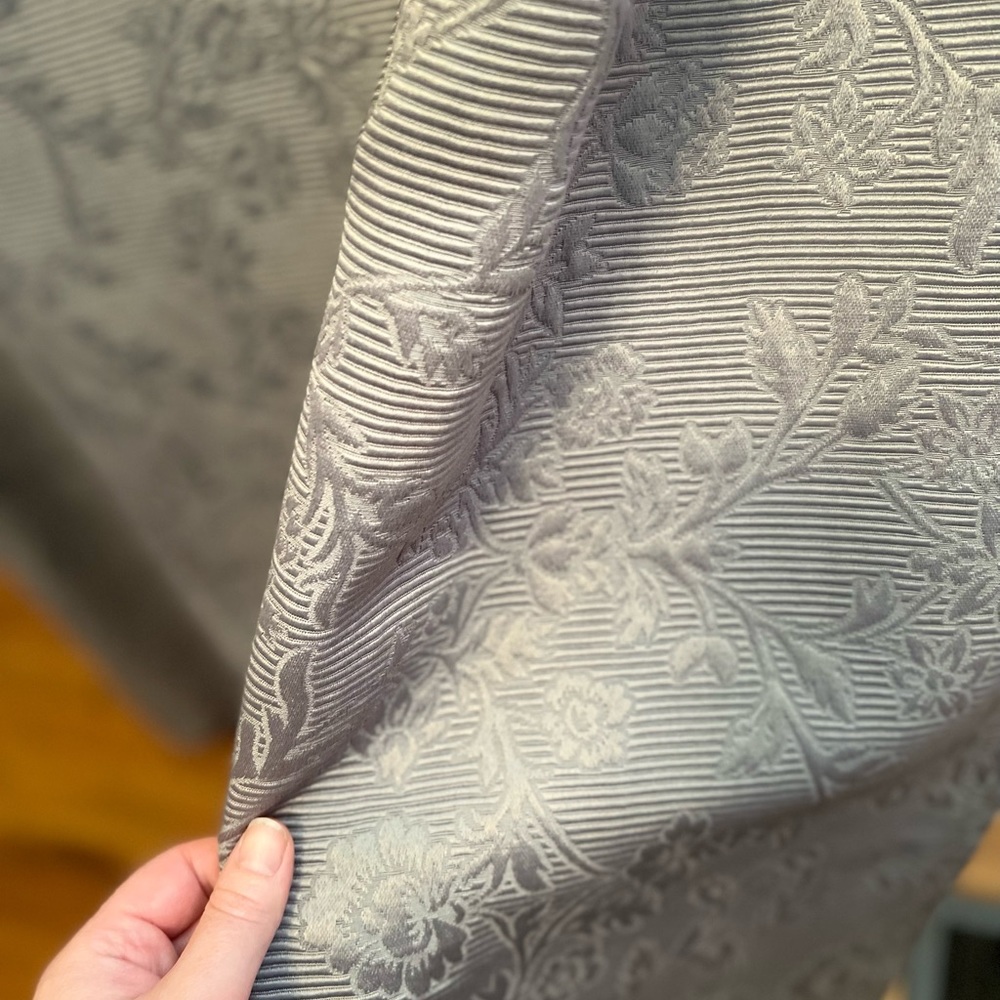 2 84” Floral Textured Panels